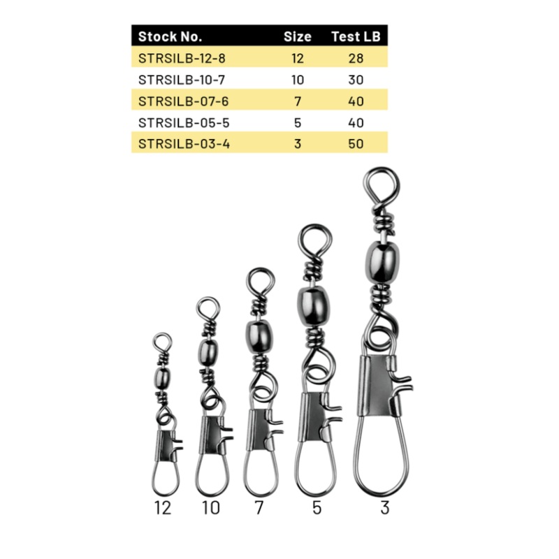 SPRO TARU SWIVEL INTERLOCK sz10 30lb (7pk)