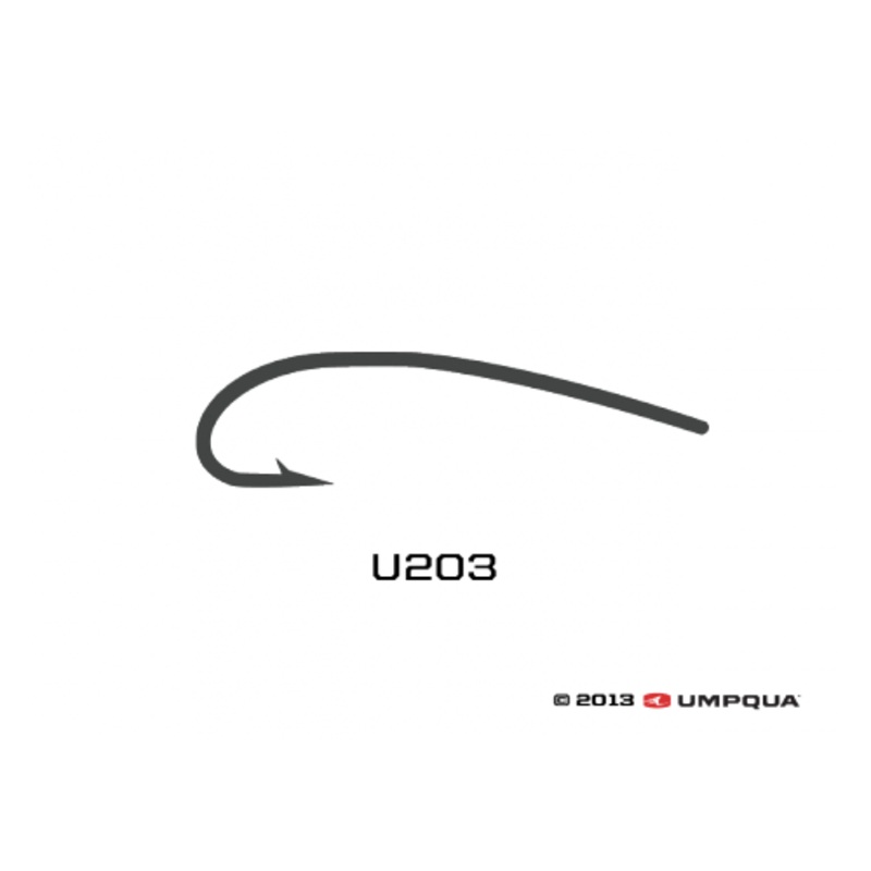 Umpqua U-Series U203 Curved Nymph Fly Tying Hooks 4