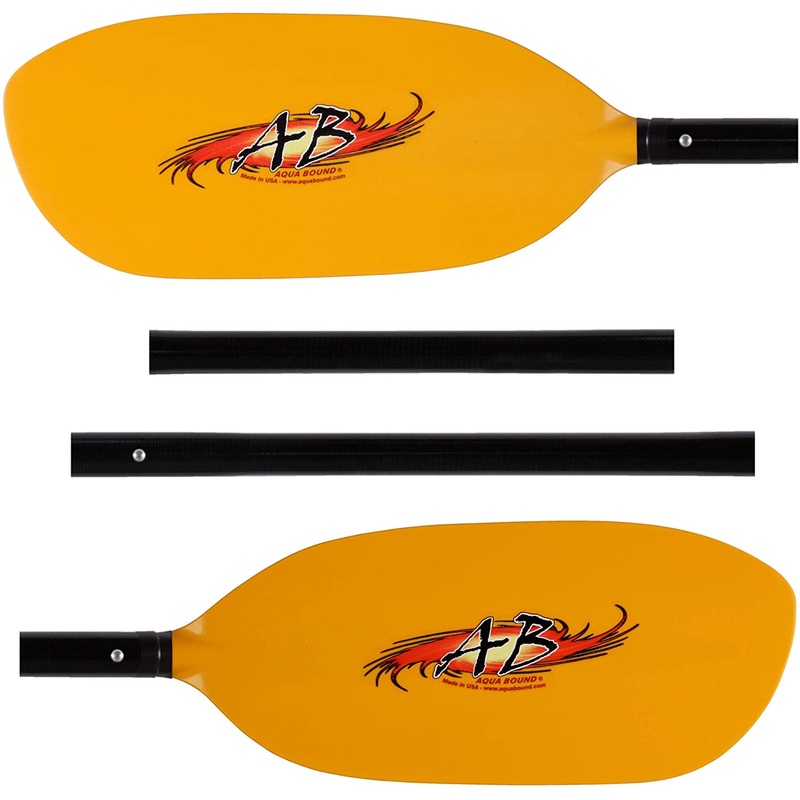 Aqua Bound Shred Fiberglass 4-Piece Kayak Paddle Yellow Fiberglass 1pc 196cm