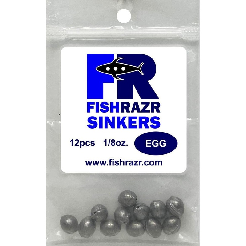 Fish Razr Egg Sinkers 1/8oz – 12pk