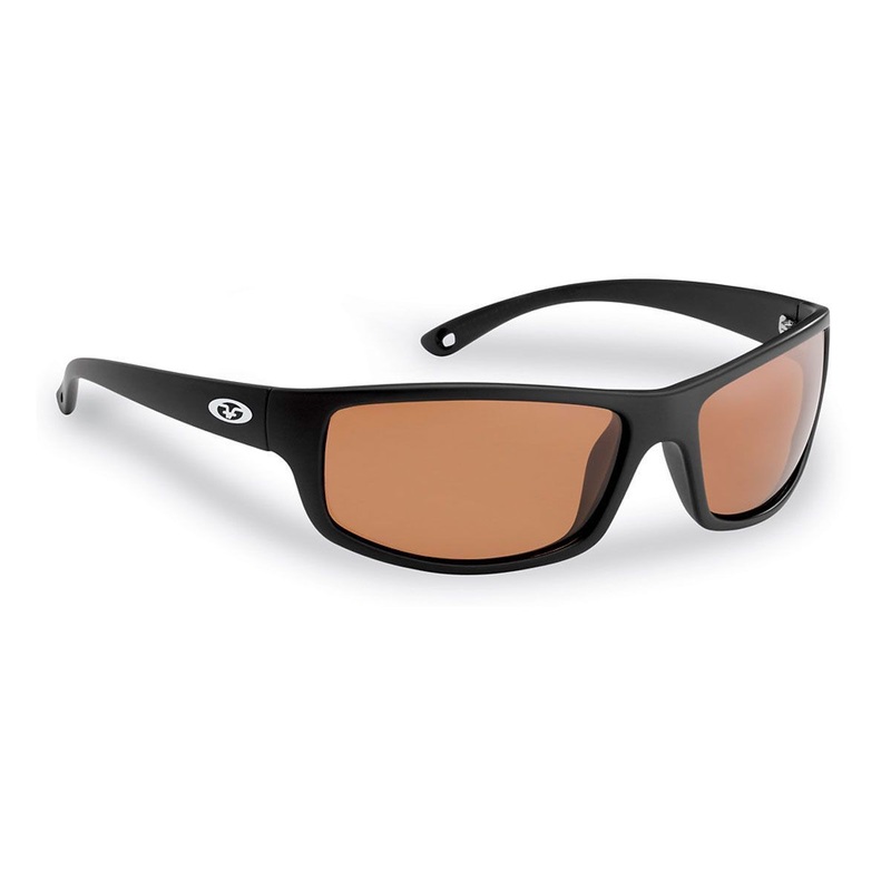 Flying Fisherman Buchanan Polarized Sunglasses Matte Black Copper