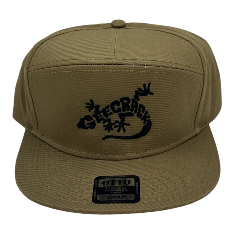 GEECRACK LIZARD LOGO FLAT BRIM OTTO HAT Texas Orange