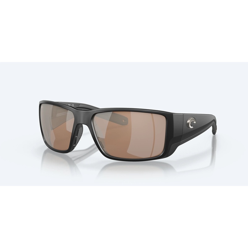Costa Blackfin Pro Polarized Sunglasses Matte Black/Green Mirror