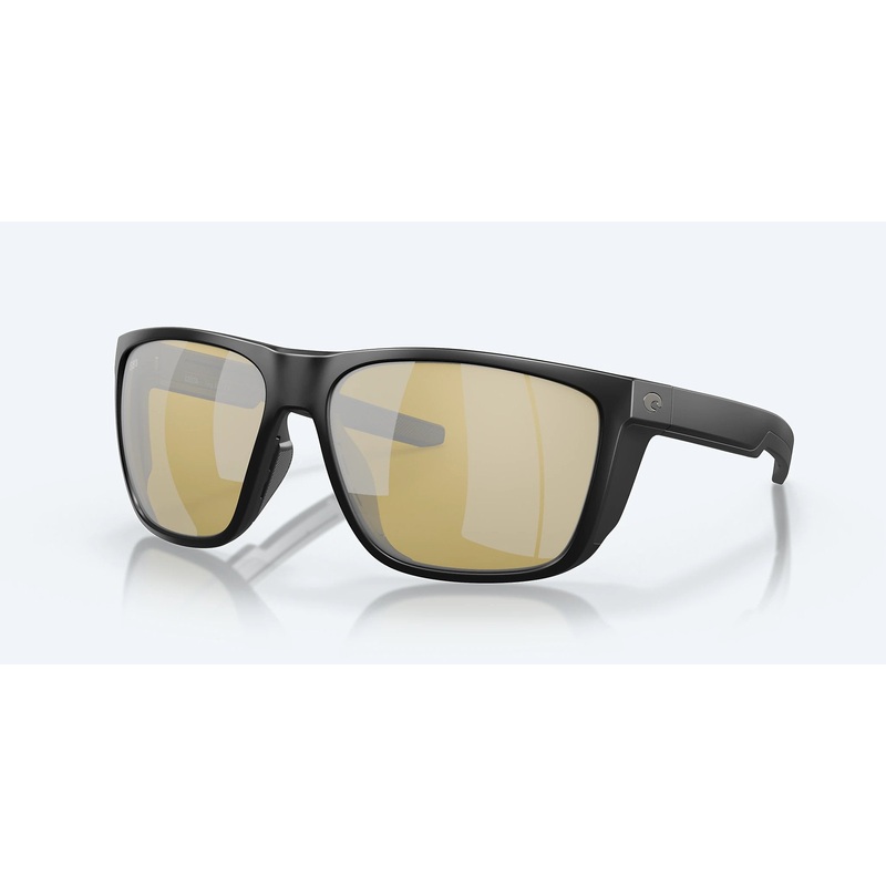 Costa Ferg XL Polarized Sunglasses Matte Black/Green Mirror Glass
