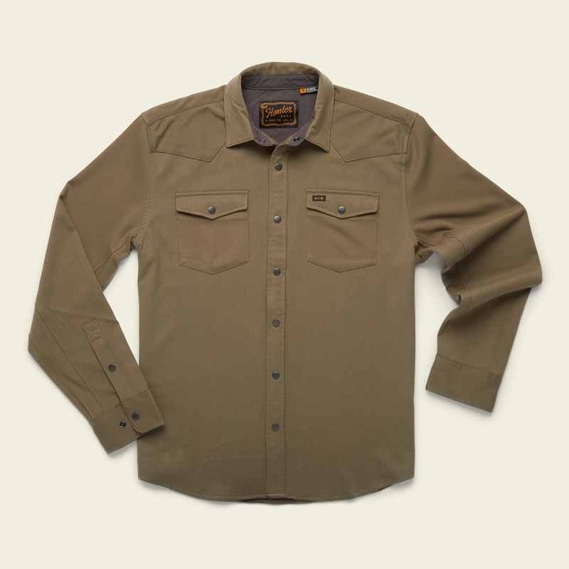 Howler Brothers Stockman Stretch Snapshirt Mountain Green S