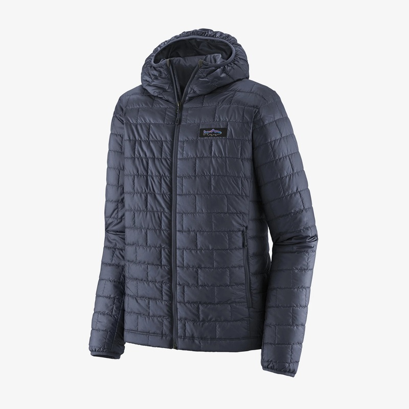 Patagonia – Nano Puff Fitz Roy Trout Hoody S Smolder Blue