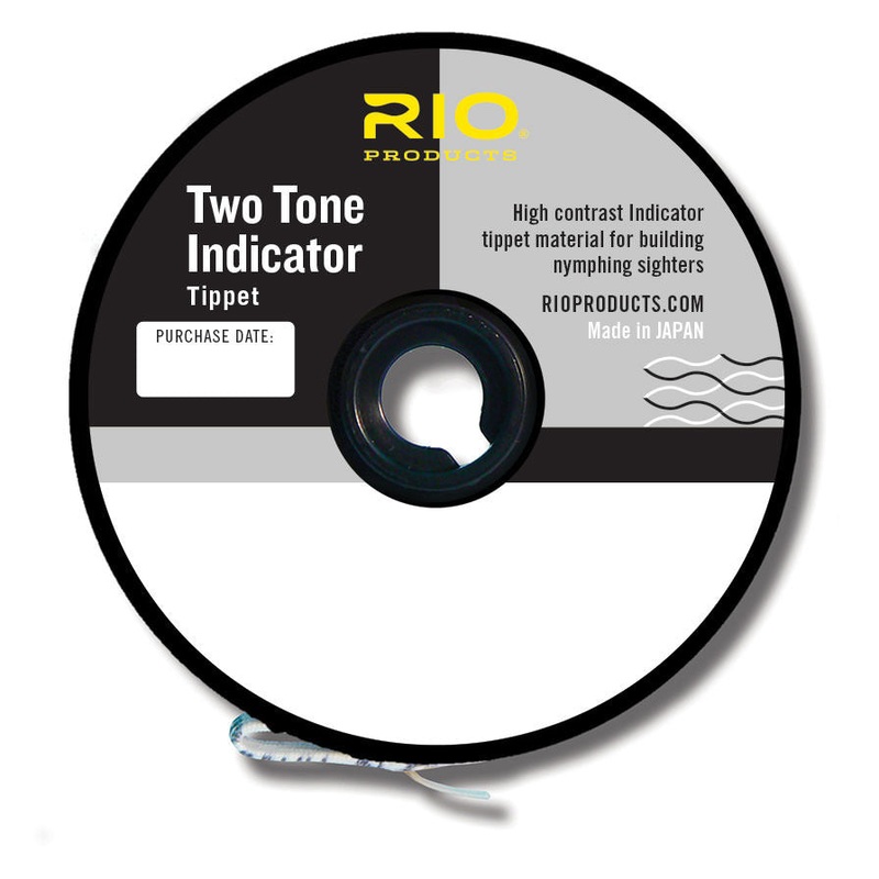 Rio Two Tone Indicator Tippet 30yd Black & White 2x