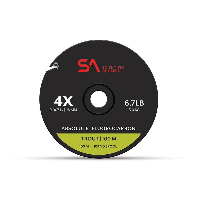 Scientific Anglers Absolute Fluorocarbon Trout Tippet 100M 3x