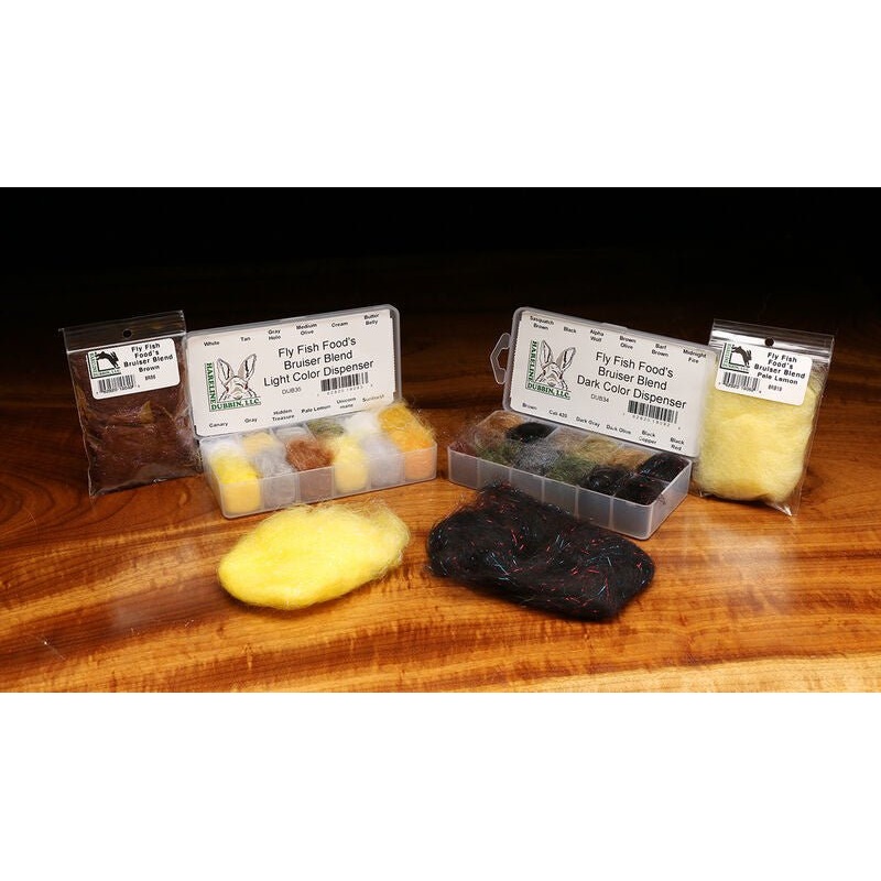 Hareline Fly Fish Food Bruiser Blend Butter Belly