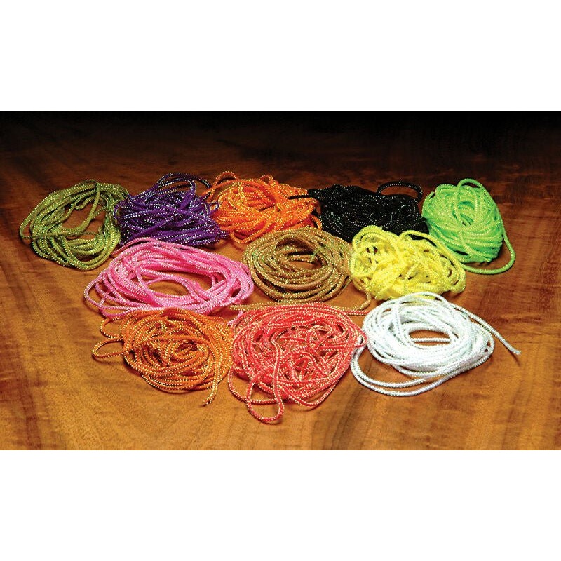 Hareline Pearl Core Braid Pearl White