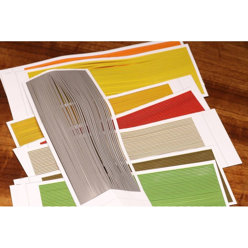 Hareline Synthetic Quill Body Wrap Yellow