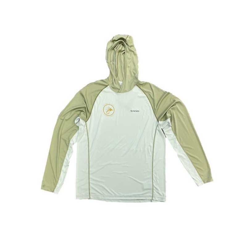 Simms GFS Bugstopper Solarflex Hoody S Light Green/Sage Heather