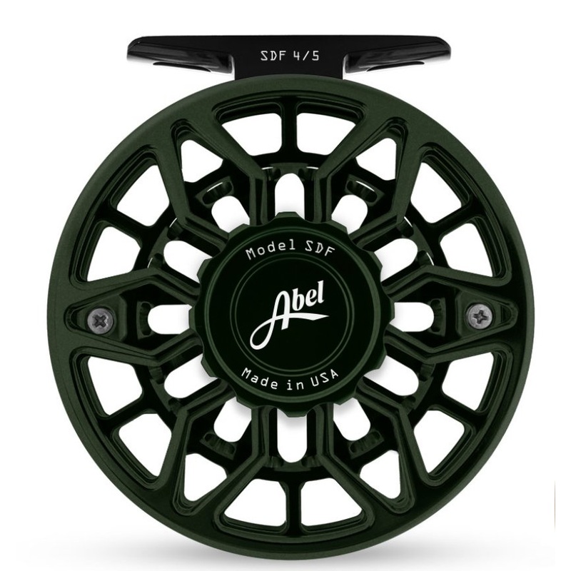 Abel SDF 4/5 Ported Fly Reel – Satin Deep Green – Walnut Handle