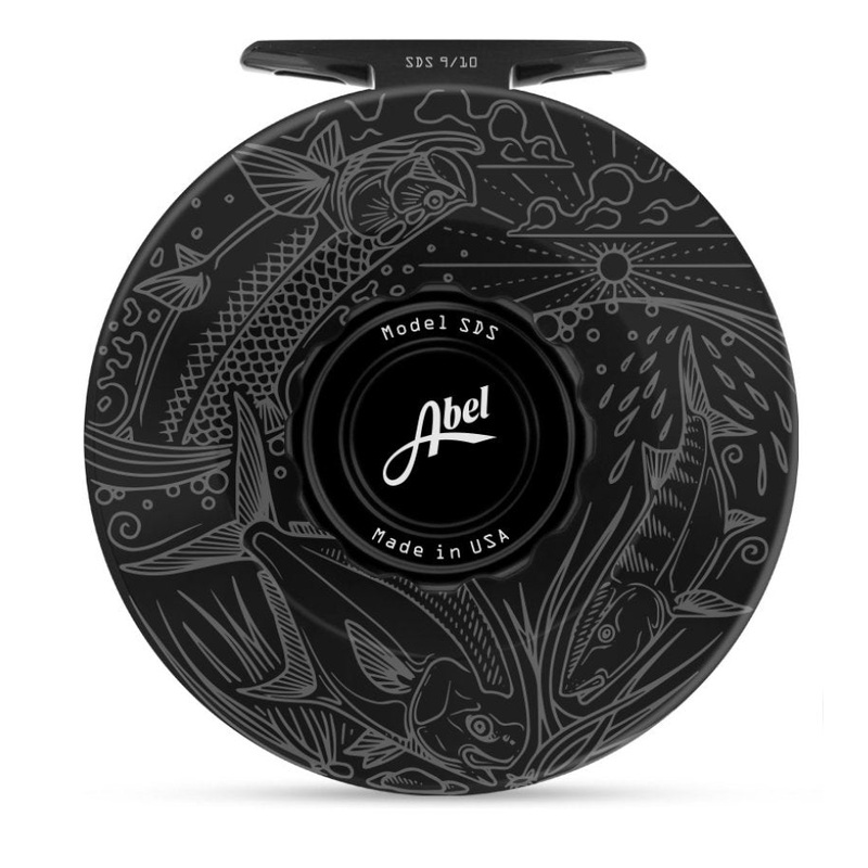 Abel SDS 9/10 Solid Fly Reel – Black Slammin’ – Black Handle