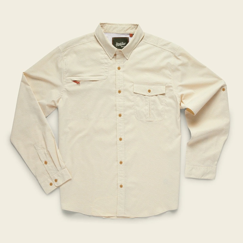 Howler Brothers Matagorda Longsleeve S Palaka Plaid – Seaweed