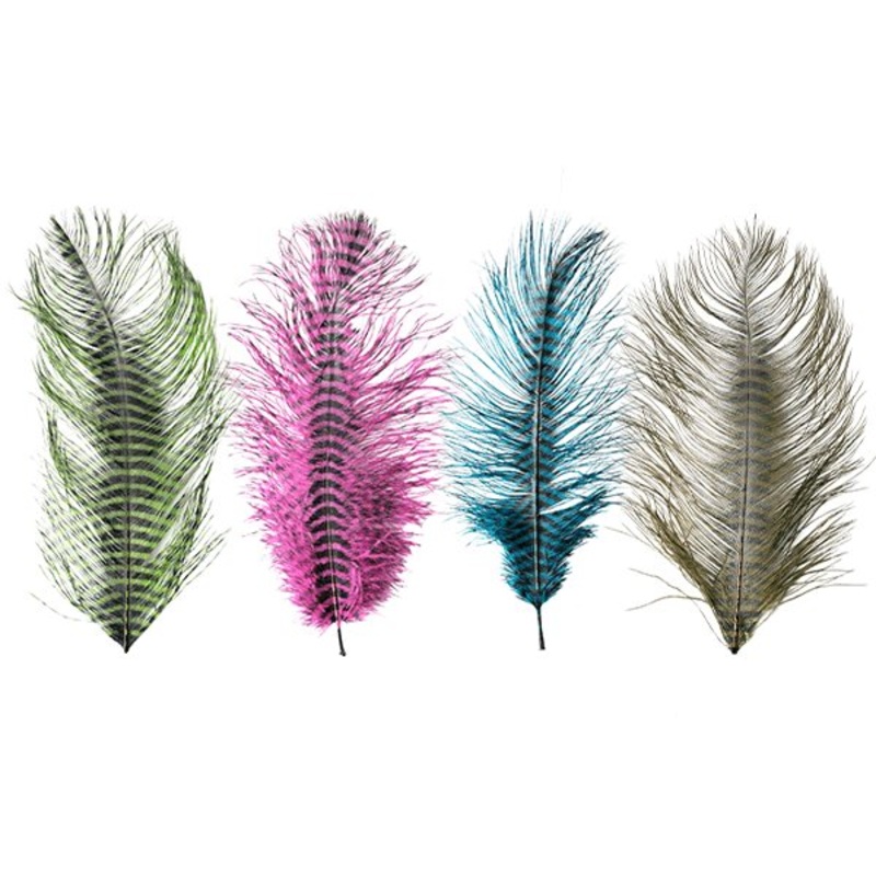 MFC Barred Ostrich Plume – 1 Plume Blue/Black