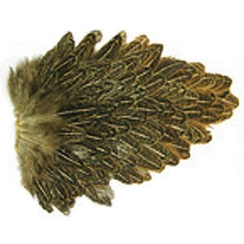 Wapsi – Soft Hackle Hen Saddle Patch Crawdad Orange
