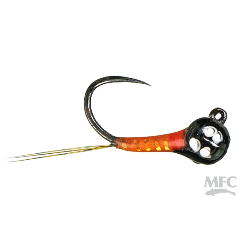 Barbless Jig Pearl Rib Perdigon – Fire Starter – 3 Pack #14 3.8mm