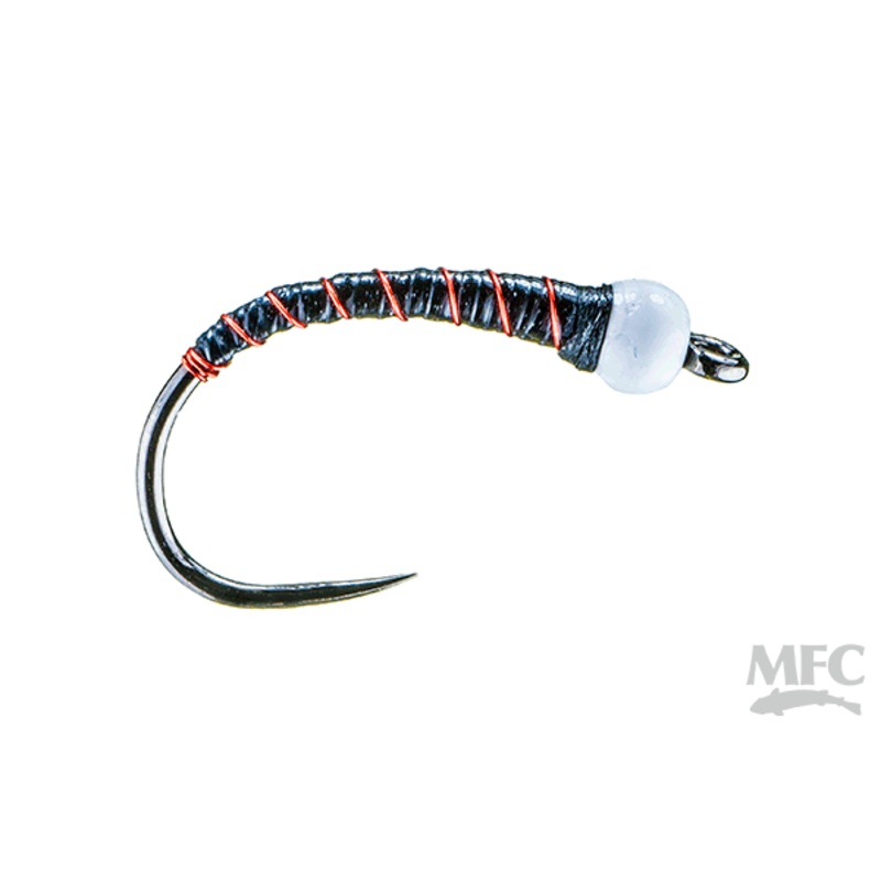 Chan’s Chironomid Pupa – Black/Red – 3 Pack #12
