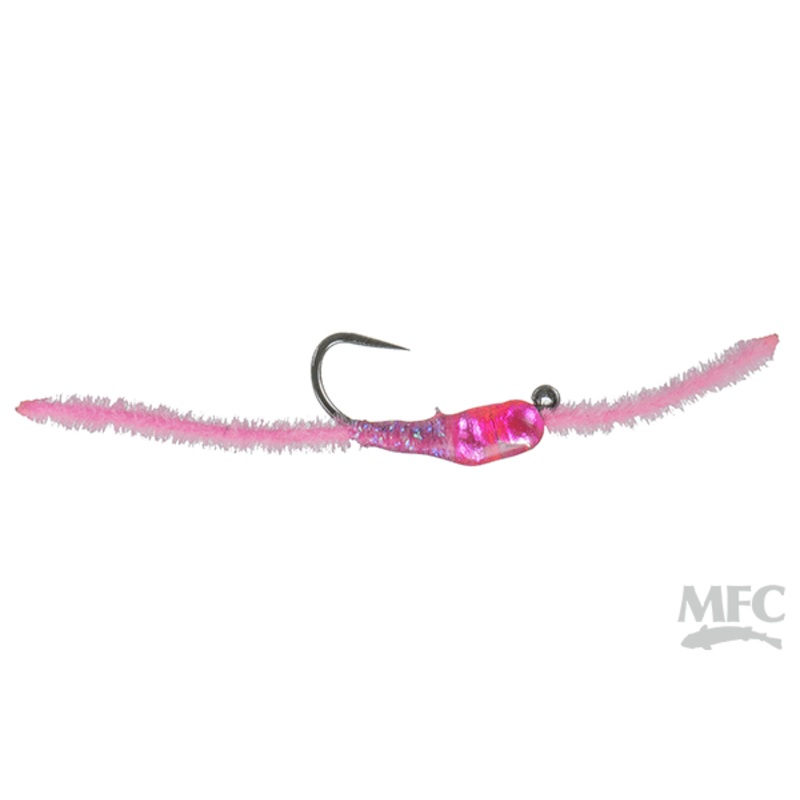 Jake’s Depth Charge Jig Worm – 3 Pack #10 3.3mm Hot Pink